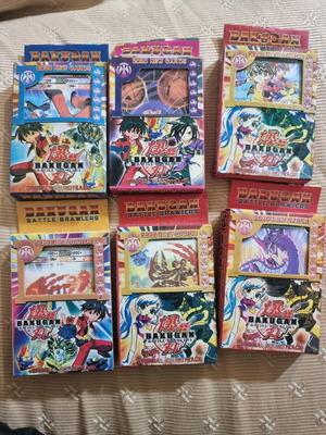 Vintage Bakugan cards new, 6 boxes total 210 cards