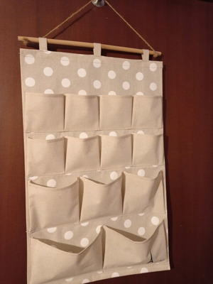 Hanging organizer for small items like new