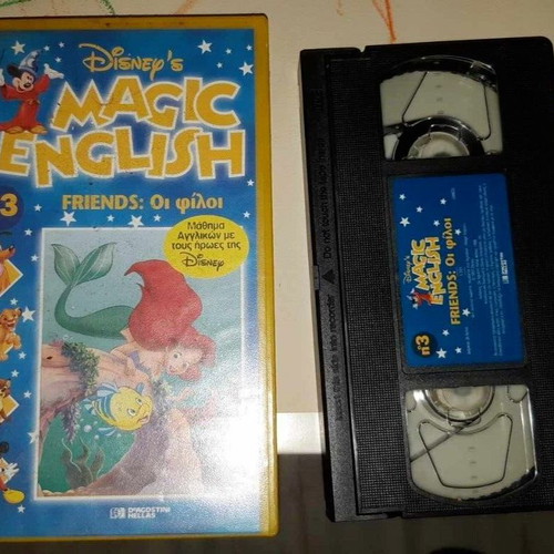 Disney's Magic English 3 Friends Ariel Little Mermaid VHS tape like new
