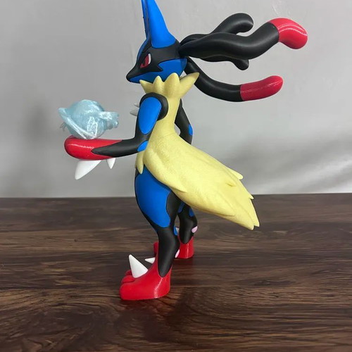 Mega Lucario Pokemon figure, 27.5 cm height