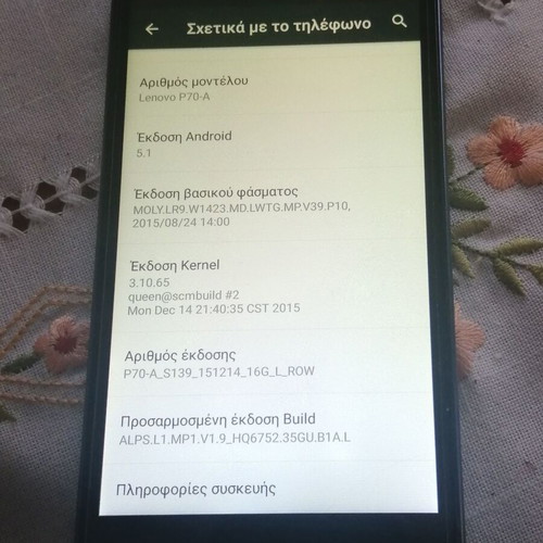 Lenovo P70 A 2/16GB smartphone used, Android 5.1, 13MP camera