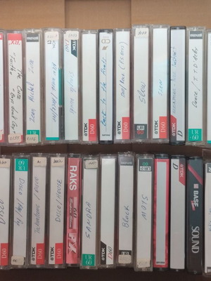 Audio cassette tapes used, pack of 32