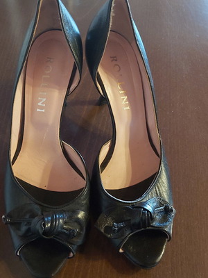 Παπούτσια Rollini μαύρο χρώμα, ελάχιστα φορεμένα