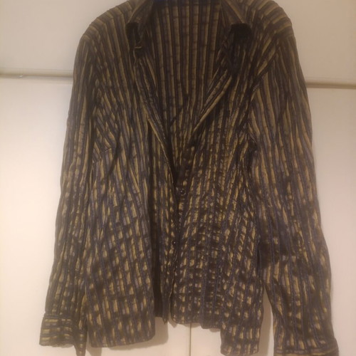 Elena Miro shirt like new, black and gold, special occasions