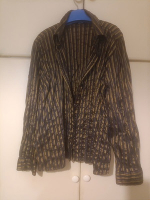 Elena Miro shirt like new, black and gold, special occasions