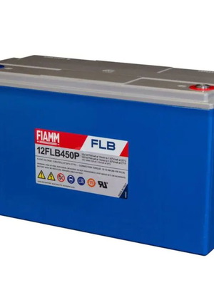 Fiamm 12FLB450P 12V 120Ah battery used for photovoltaic systems
