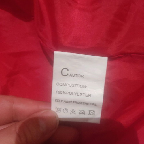 Castor women's jacket large like new, red