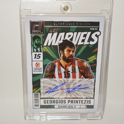 Georgios Printezis 2024-25 Panini Donruss Euroleague NET Marvels autograph card like new