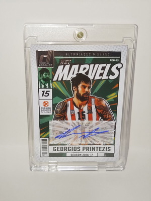 Georgios Printezis 2024-25 Panini Donruss Euroleague NET Marvels autograph card like new