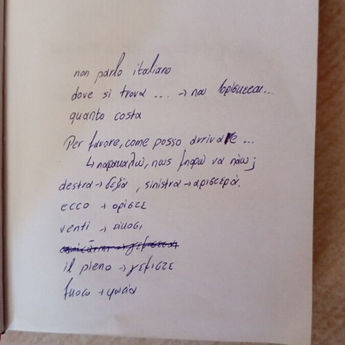 Dialoghi Greek-Italian Italian-Greek book like new
