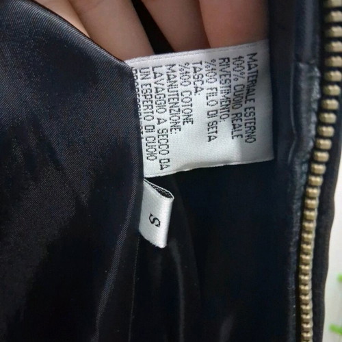 Leather jacket like new, black, size S