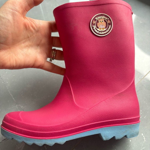 Pink children's rain boots used, size 31-32 Blackfox in poor condition