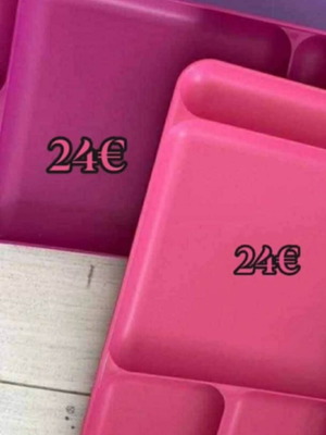 Δίσκος σερβιρίσματος Tupperware μεγάλος σκούρο μωβ