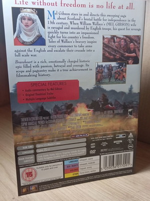 Braveheart DVD with English subtitles