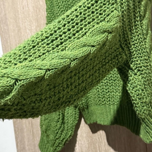 Turtleneck sweater like new, thick knit, green