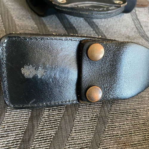 Leather gun holsters used, pack of three pieces
