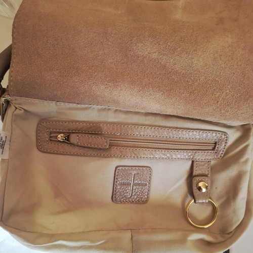 Jasper Conran beige leather handbag like new