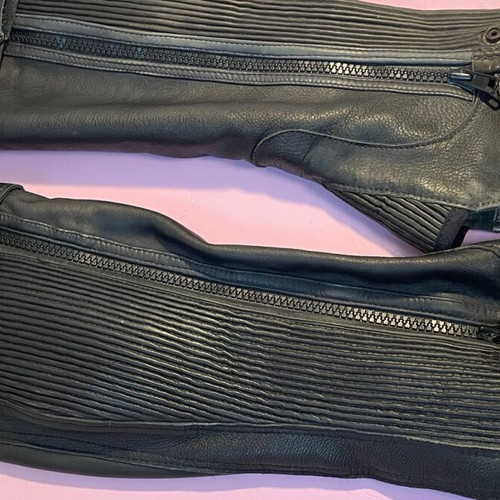 Mopso half chaps riding gaiters, large, black