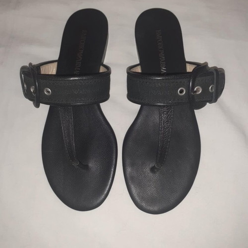Emporio Armani sandals new, black, size 36