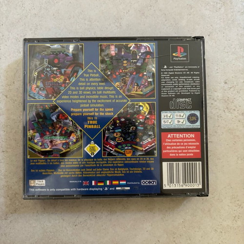 True Pinball Big Box PlayStation 1 German used complete