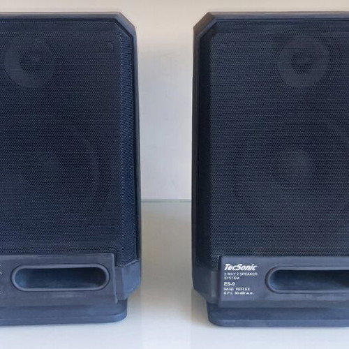 TecSonic ES-9 Bass Reflex bookshelf speakers pair