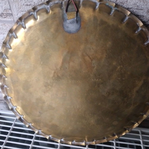 Bronze decorative plate used with engraved Hagia Sophia