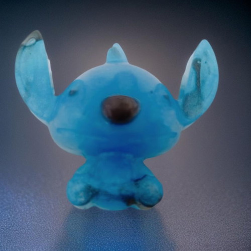 Handmade decorative aromatic soap with Stitch design