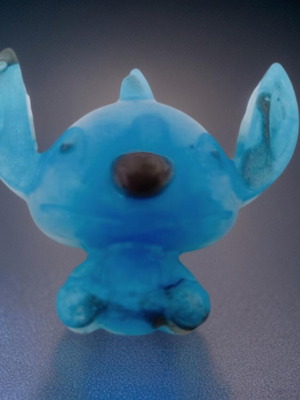 Handmade decorative aromatic soap with Stitch design