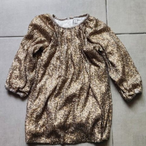 Yell Oh! Gold Sequin Kids Dress like new