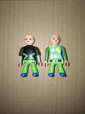 Playmobil фигури джуджета употребявани, без коса, чифт