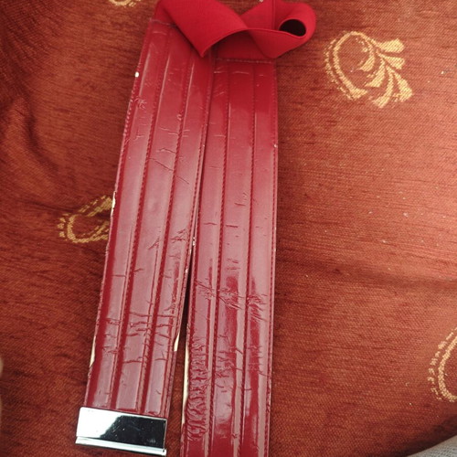 Red belt used