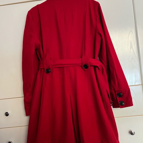 Women's coat used, red, size XL-XXL