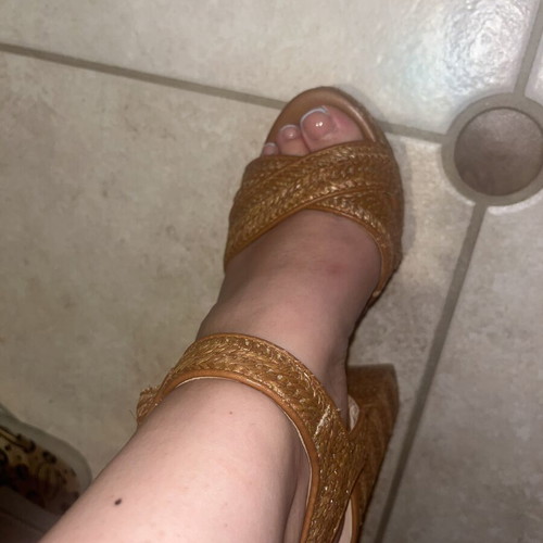 Sandals used, all given together, size 37, multicolor