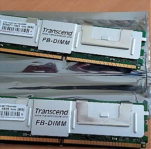 Μνήμη DDR2 Fully Buffered DIMM Transcend 4GB για Servers