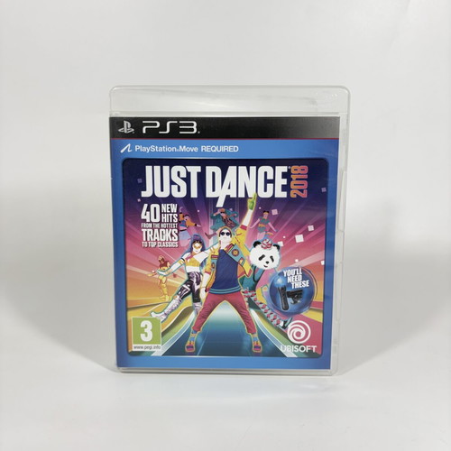 Just Dance 2018 PlayStation 3 game used, complete with manual