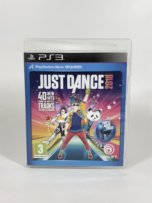 Just Dance 2018 PlayStation 3 game used, complete with manual