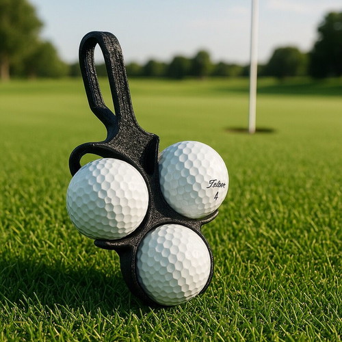 Golf holder 3d printed, new, 3-ball capacity