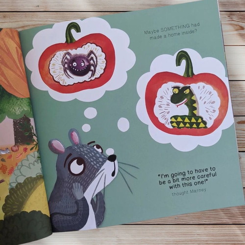 Set of 2 new autumn picture books for children about Squirrel