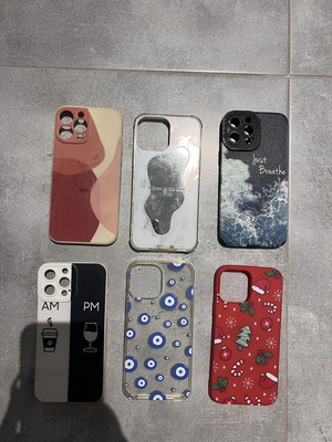 iPhone 13 Pro cases set of 6, like new