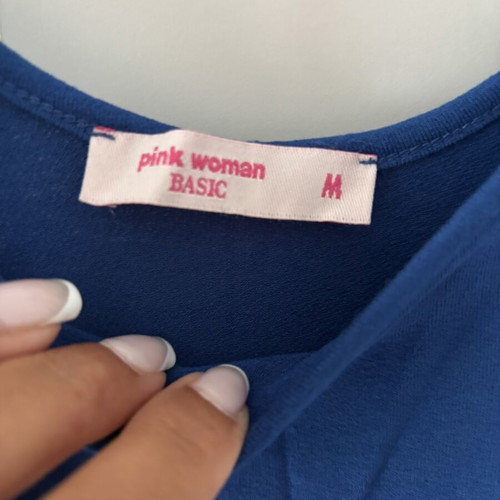 Pink Woman women's dress, blue, size M