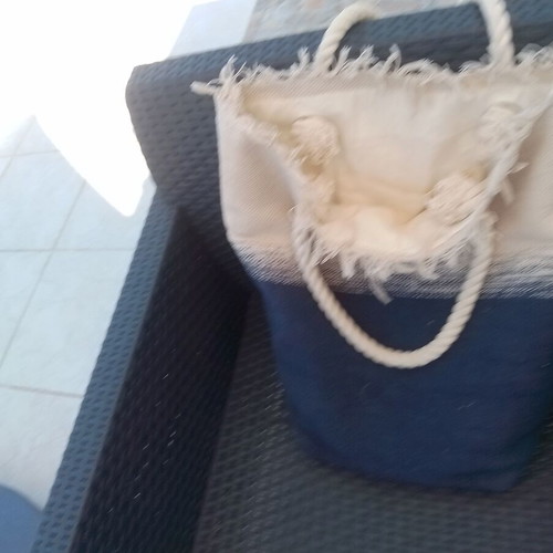Oysho beach bag like new, thick canvas, 45x40 cm, inner pocket