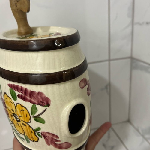 Porcelain whiskey barrel Germany retro like new