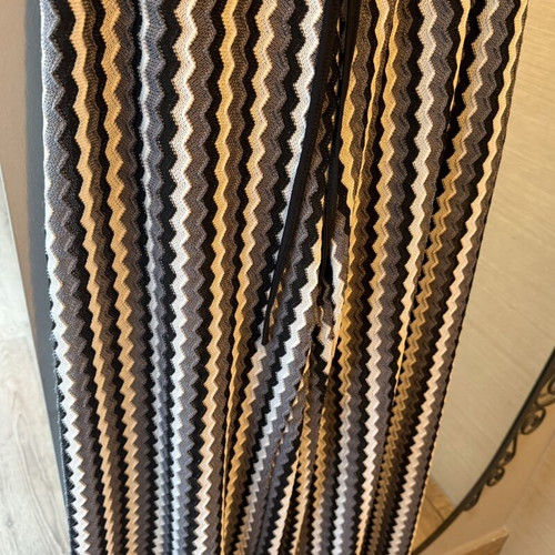 Silia D knit pants one size, like new, black and gray