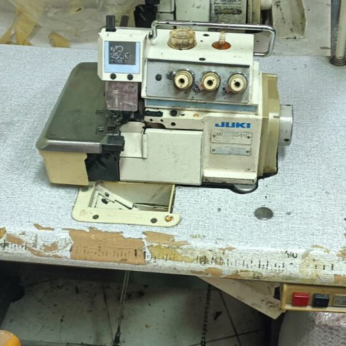 Professional overlock sewing machine used, 3-thread, set of 2