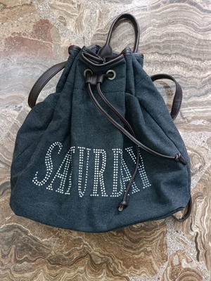 Women's backpack bag like new, gray and brown
