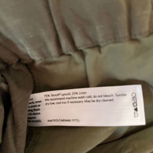 Eileen Fisher Petite Pants like new, Tencel and linen khaki