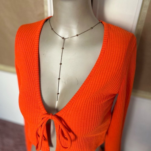 Orange jacket H&M like new, size XS
