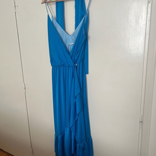 Midi dress new unworn blue, size ML with elastic waist