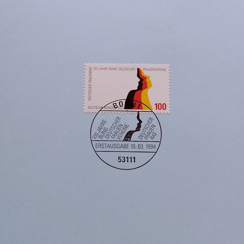 German stamps mint condition, 1994 first day cover Bonn, sealed block