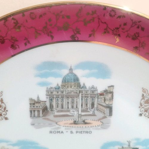 Vintage decorative plate Bavaria Germany Rome 25cm like new